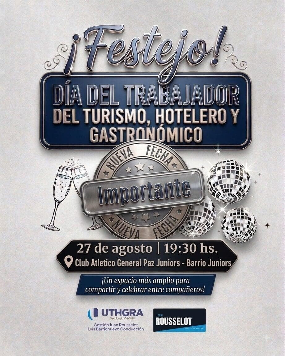Cena Festejo por el Día del Trabajador del Turismo, Hotelero y Gastronómico